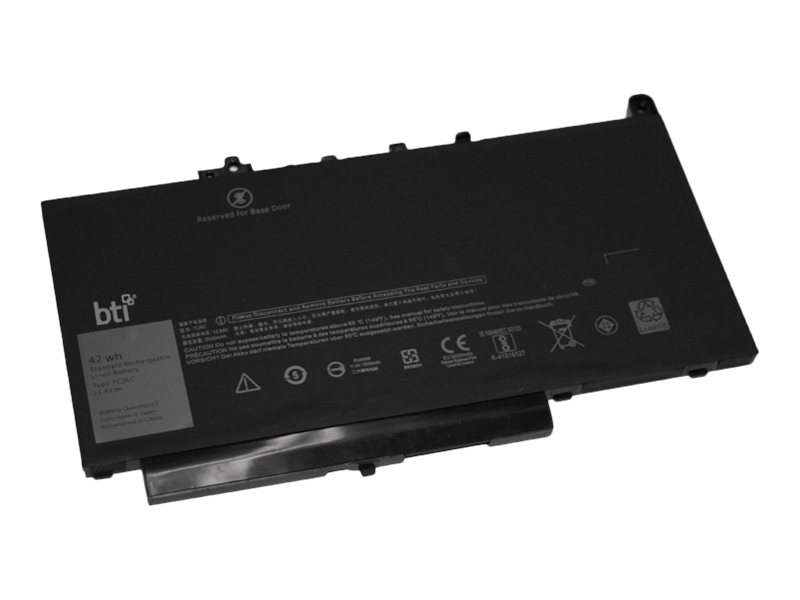 BTI - Laptop-Batterie - Lithium-Polymer - 3 Zellen - 3530 mAh - fr Dell Latitude E7270, E7470