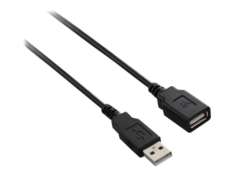 V7 - USB-Verlngerungskabel - USB (M) zu USB (W) - 5 m - Schwarz