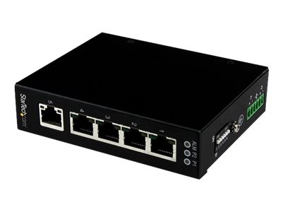 StarTech.com 5 Port Unmanaged Industrieller Gigabit Ethernet Switch - Hutschienen- / Wandmontierbar - DIN-Schienen GbE Netzwerk 