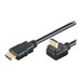 M-CAB High Speed - HDMI-Kabel mit Ethernet - HDMI mnnlich zu HDMI mnnlich gewinkelt - 2 m - Schwarz - 4K Untersttzung