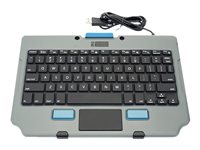 Gamber-Johnson Rugged Lite - Tastatur - mit Touchpad - USB - mit Quick Release Keyboard Cradle