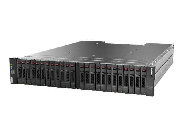 Lenovo ThinkSystem DS4200 SFF FC/iSCSI Dual Controller Unit - Festplatten-Array - 24 Schchte (SAS-3) - 8Gb Fibre Channel, iSCSI