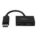 StarTech.com Reise A/V Adapter: 2-in-1 DisplayPort auf HDMI oder VGA Konverter - DP zu HDMI / VGA Adapter im kompakten Design - 