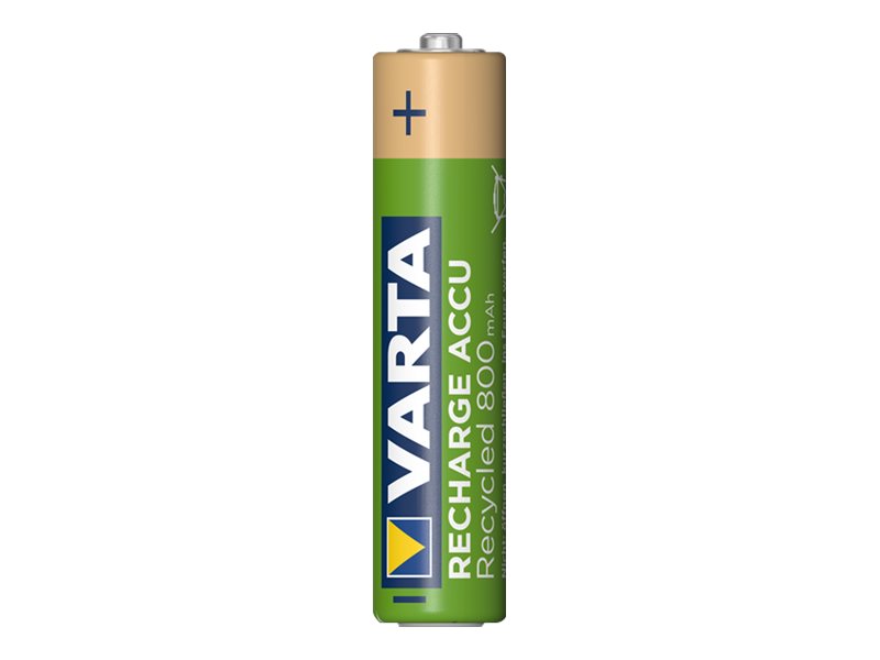 Varta Recharge Accu Recycled 56813 - Batterie 4 x AAA - NiMH - (wiederaufladbar) - 800 mAh