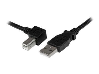 StarTech.com 1m USB 2.0 A auf B Kabel links gewinkelt - St/St - USB Druckerkabel - USB-Kabel - USB Typ B (M) zu USB (M) - USB 2.