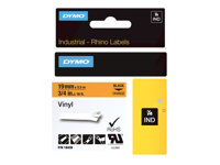 DYMO RhinoPRO - Vinyl - permanenter Klebstoff - orange - Roll (1.9 cm x 5.5 m) 1 Kassette(n) Band - fr DYMO ILP219; Rhino 4200,