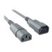 Bachmann - Spannungsversorgungs-Verlngerungskabel - IEC 60320 C14 zu power IEC 60320 C13 - 75 cm - Grau