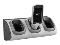 Zebra 3-Slot High Density Locking Cradle - Handheld-Ladestation - Ausgangsanschlsse: 3 - fr Zebra MC18, MC18 Personal Shopper,