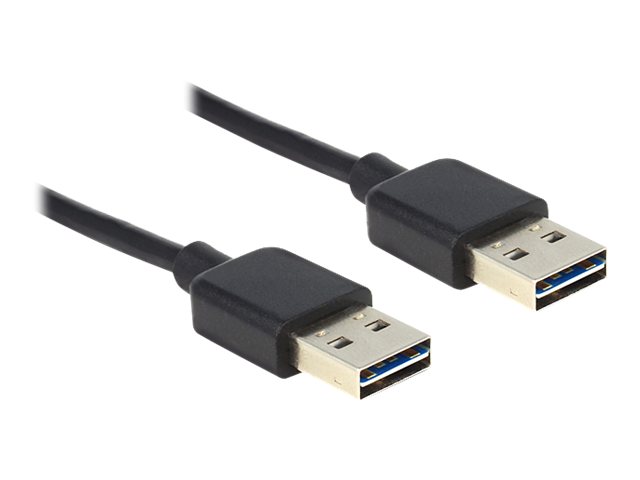 Delock EASY-USB - USB-Kabel - USB (M) zu USB (M) - USB 2.0 - 1 m - Schwarz