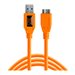 Tether Tools TetherPro - USB-Kabel - USB Typ A (M) zu Micro-USB Typ B (M) - USB 3.0 - 4.6 m - leuchtend orange
