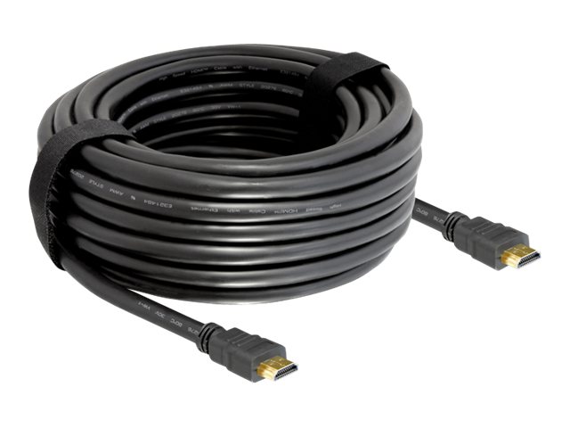 Delock High Speed HDMI with Ethernet - HDMI-Kabel mit Ethernet - HDMI männlich zu HDMI männlich - 10 m