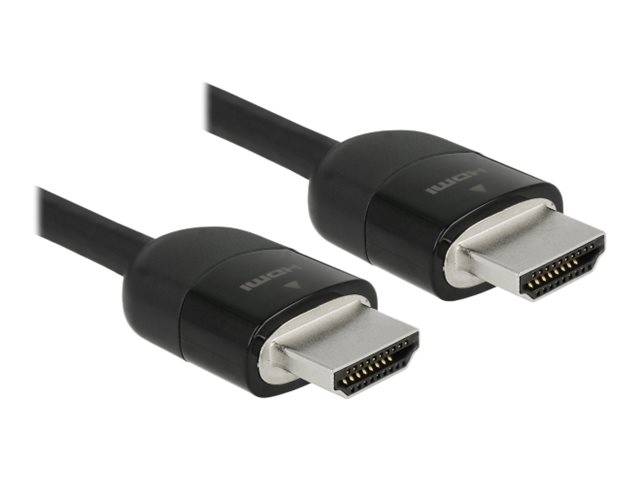 Delock Premium - Premium Highspeed - HDMI-Kabel mit Ethernet - HDMI mnnlich zu HDMI mnnlich - 2 m - dreifach abgeschirmtes Twi