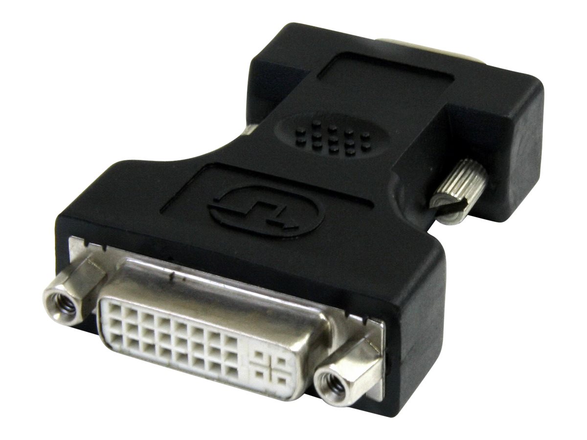 StarTech.com DVI auf VGA Monitor Adapter - DVI-I (Buchse) (29 pin) - VGA (Stecker) (15 pin) - Monitor Konverter - Stecker schwar