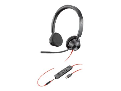 Poly Blackwire 3325 - 3300 Series - Headset - On-Ear - kabelgebunden - 3,5 mm Stecker, USB-C