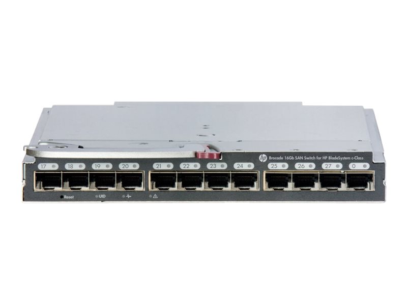 Brocade 16Gb/28 SAN Switch for HP BladeSystem c-Class - Switch - managed - 16 x 16Gb Fibre Channel (intern) + 12 x 16Gb Fibre Ch