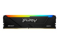 Kingston FURY Beast RGB - DDR4 - Kit - 16 GB: 2 x 8 GB - DIMM 288-PIN - 3600 MHz / PC4-28800
