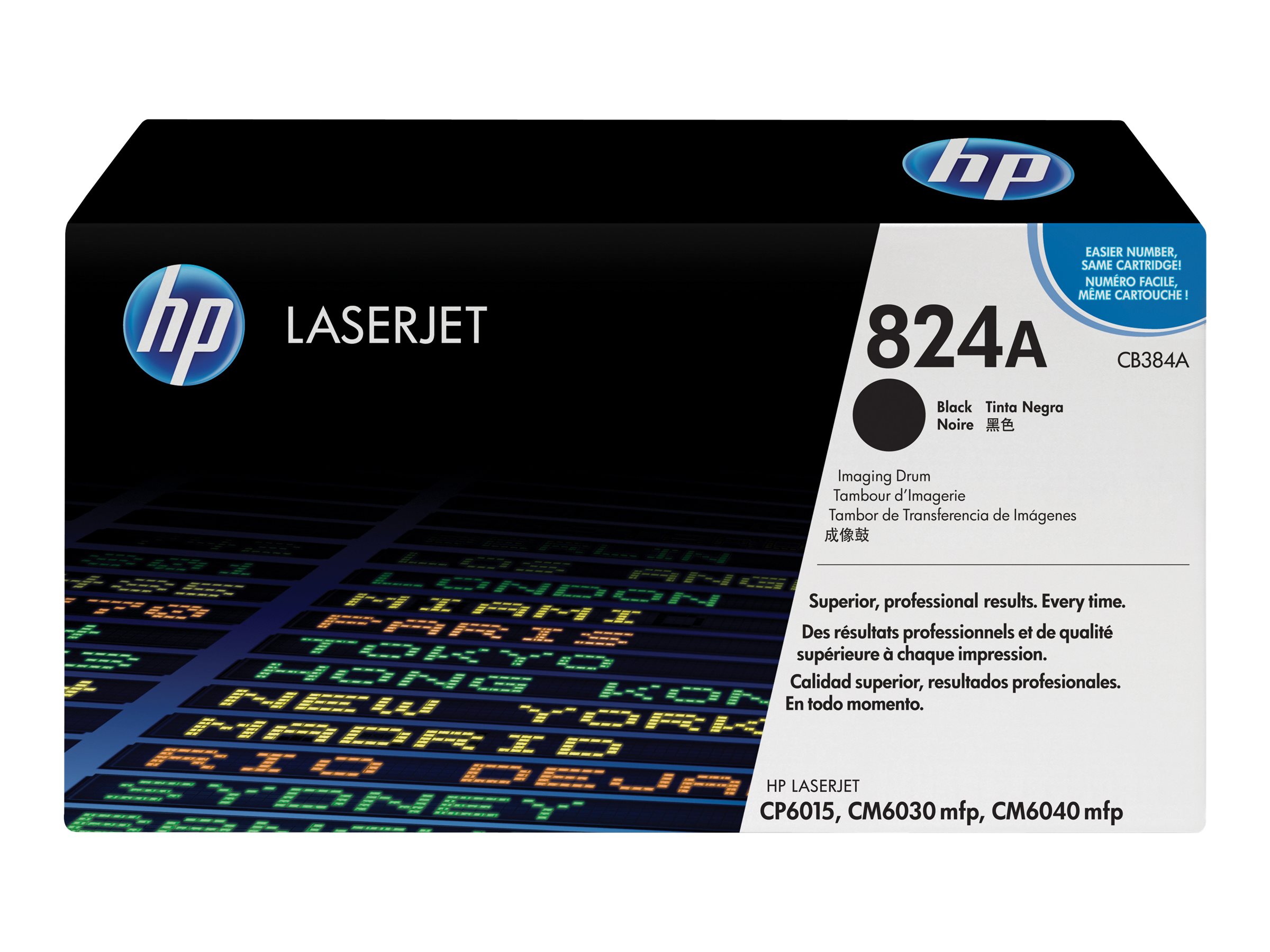 HP 824A - Schwarz - original - Trommeleinheit - fr Color LaserJet CM6040, CM6040f, CM6049f, CP6015de, CP6015dn, CP6015n, CP6015