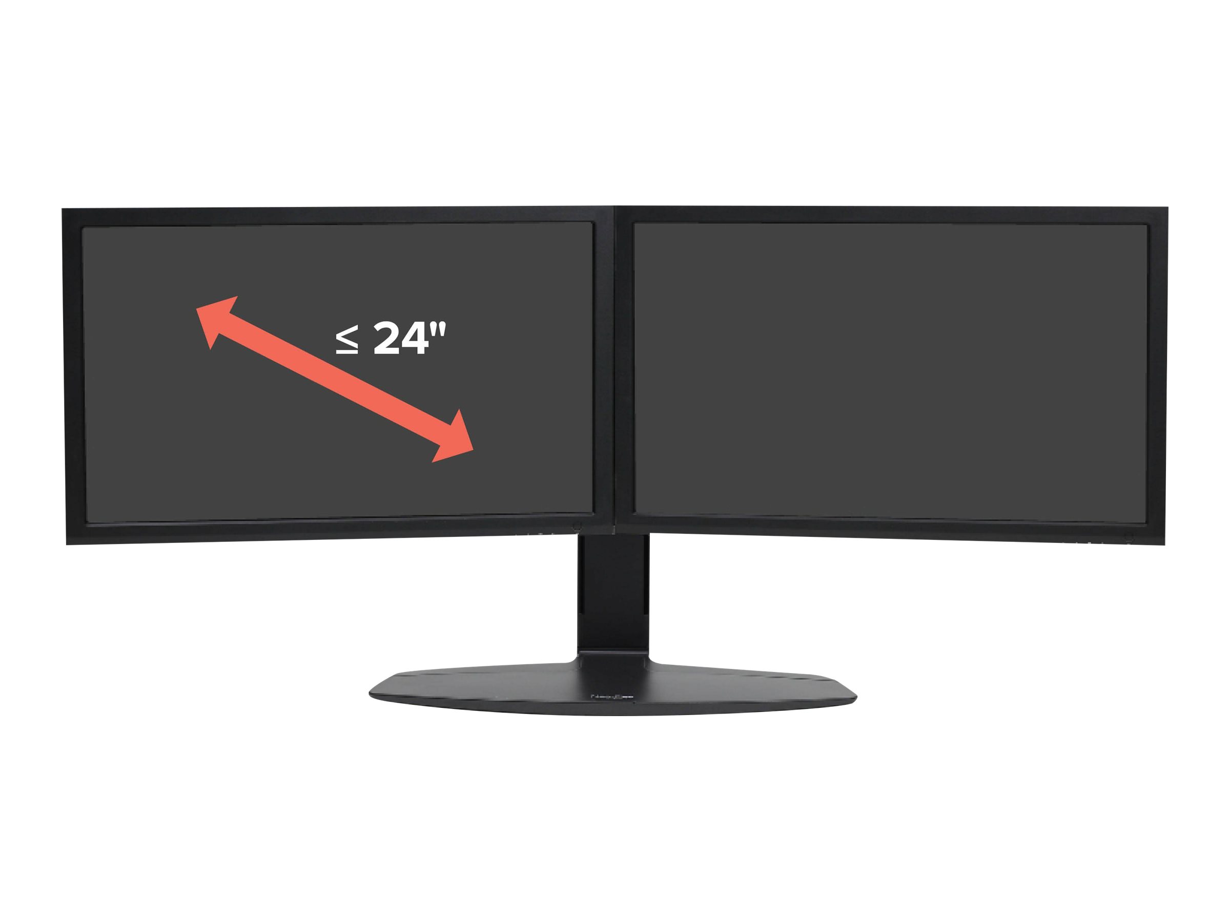Ergotron Neo-Flex - Aufstellung - fr 2 LCD-Displays - Schwarz - Bildschirmgrsse: bis zu 61 cm (bis zu 24 Zoll) - Schreibtisch