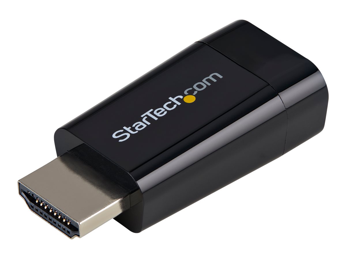 StarTech.com Kompakter HDMI auf VGA Adapter/ Konverter ideal fr Chromebooks Ultrabooks & Laptops- HDMI zu VGA HD15 Wandler - 19