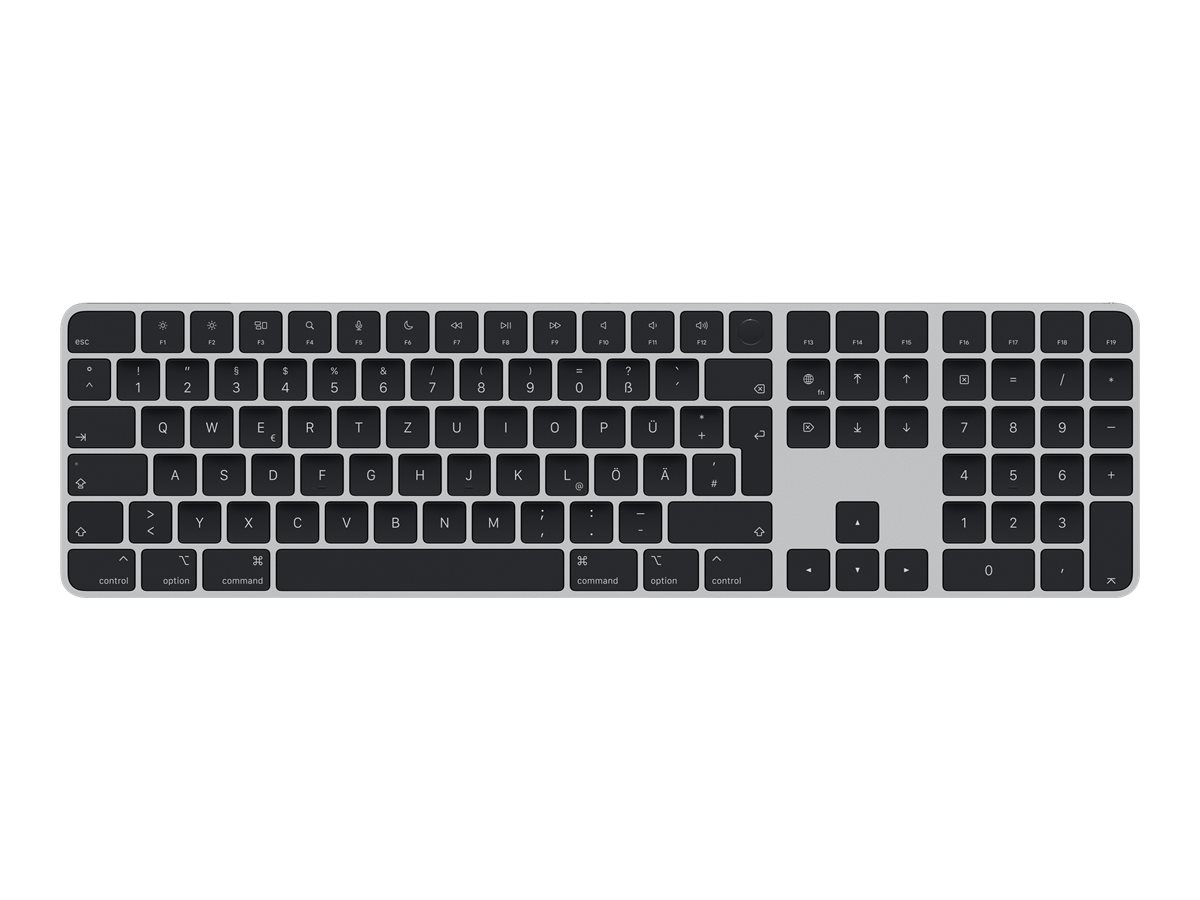 Apple Magic Keyboard with Touch ID and Numeric Keypad - Tastatur - Bluetooth, USB-C - QWERTZ - Deutsch - schwarze Tasten