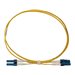 Eaton Tripp Lite Series 400G Duplex Singlemode 9/125 OS2 Switchable Fiber Optic Cable (LC/UPC M/M), LSZH, Yellow, 1 m (3.3 ft.) 