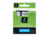 DYMO D1 - Selbstklebend - Schwarz auf Weiss - Rolle (0,9 cm x 7 m) 1 Kassette(n) Etikettenband - fr LabelMANAGER 100, 160, 210,