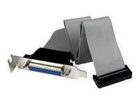 StarTech.com Low Profile IDC 26 (Buchse) auf DB25 (Buchse) Slotblech 40cm - Mainboard Header ICD26 auf Parallel Port DB25 Bracke
