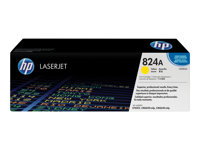 HP 824A - Gelb - original - LaserJet - Tonerpatrone (CB382A) - fr Color LaserJet CM6040, CM6040f, CM6049f, CP6015de, CP6015dn, 