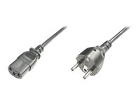 ASSMANN - Stromkabel - power IEC 60320 C13 zu power CEE 7/7 (M) - Wechselstrom 250 V - 1.8 m - geformt
