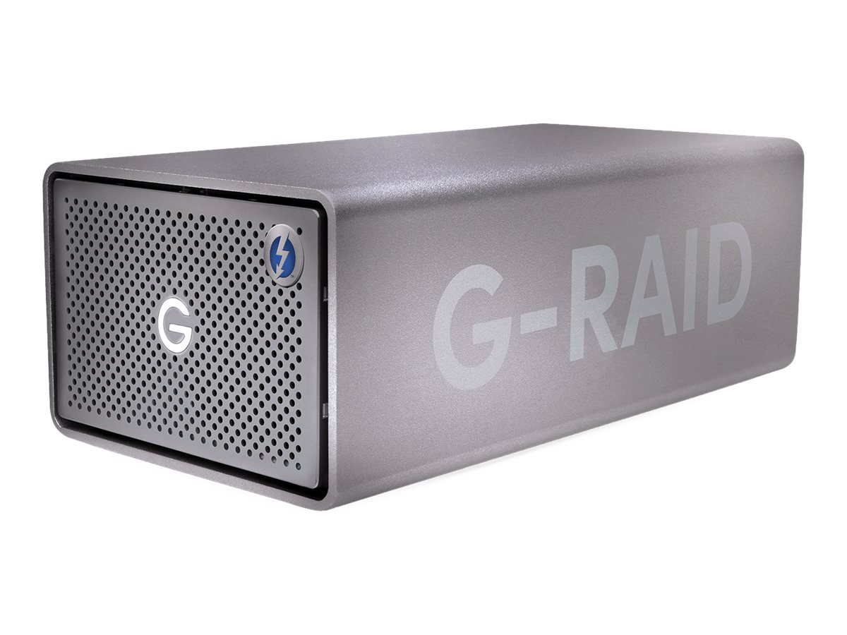 SanDisk Professional G-RAID 2 - Festplatten-Array - 40 TB - 2 Schächte - HDD 20 TB x 2 - Thunderbolt 3, USB 3.1 Gen 2 (extern)