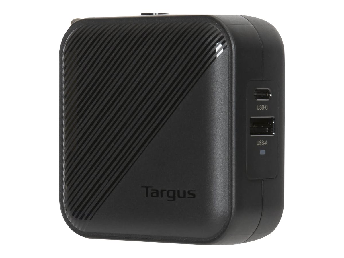 Targus - Netzteil - GaN - 65 Watt - PD - 2 Ausgabeanschlussstellen (USB Typ A, 24 pin USB-C)