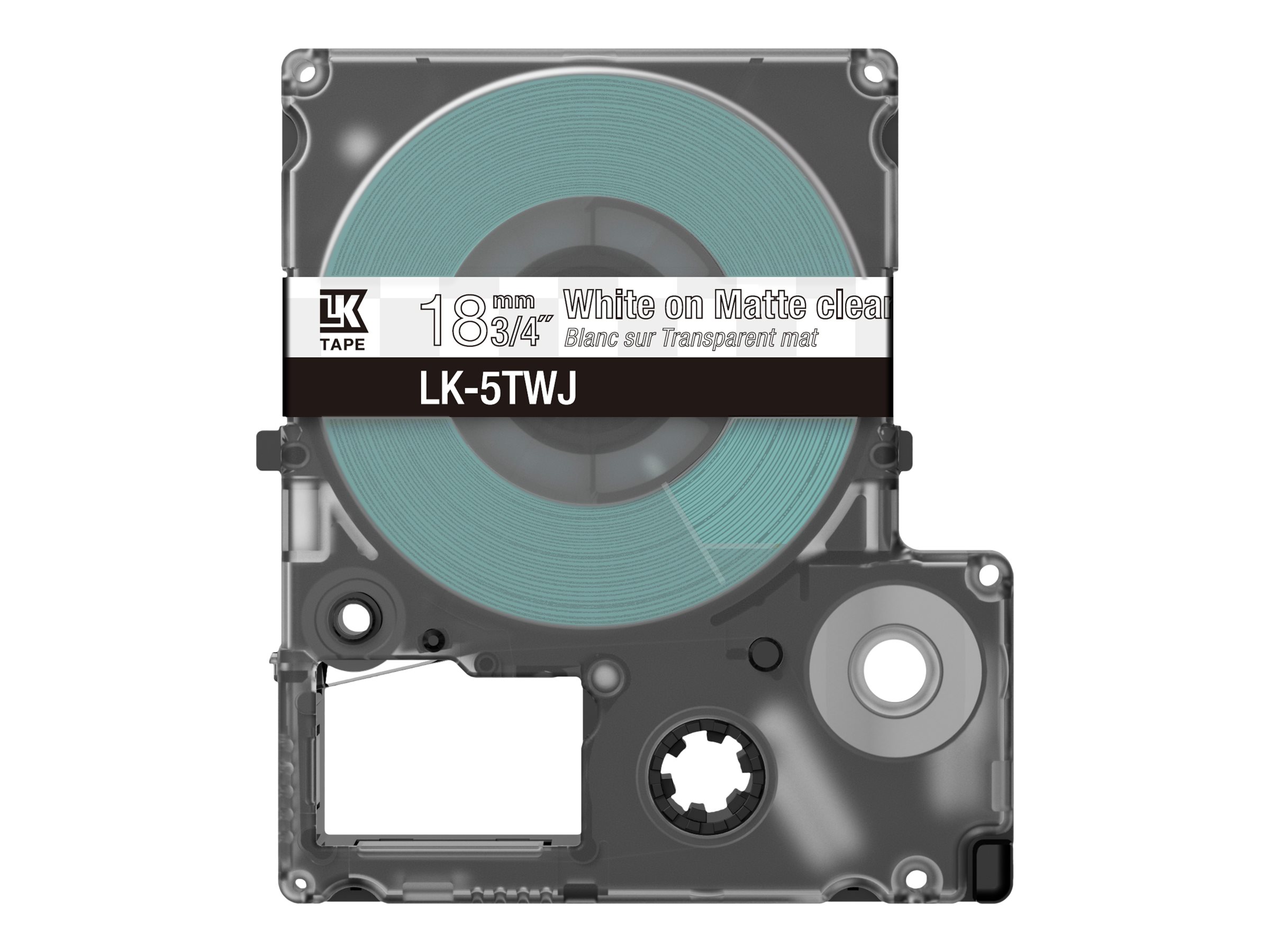 Epson LabelWorks LK-5TWJ - Weiss auf Matt-TranErsatzteilnt - Rolle (1,8 cm x 8 m) 1 Kassette(n) Hngebox - Bandkassette
