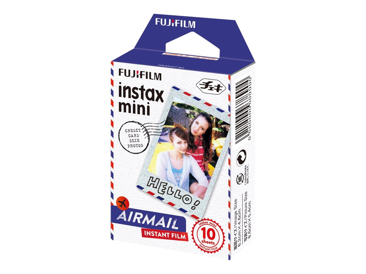 Fujifilm Instax Mini Air mail - Instant-Farbfilm - instax mini - ISO 800 - 10 Belichtungen