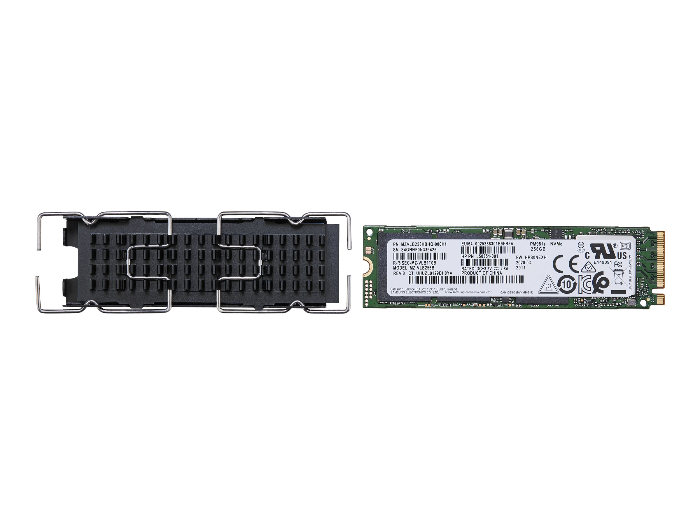 HP - SSD - 256 GB - intern - M.2 2280 - PCIe 3.0 x4