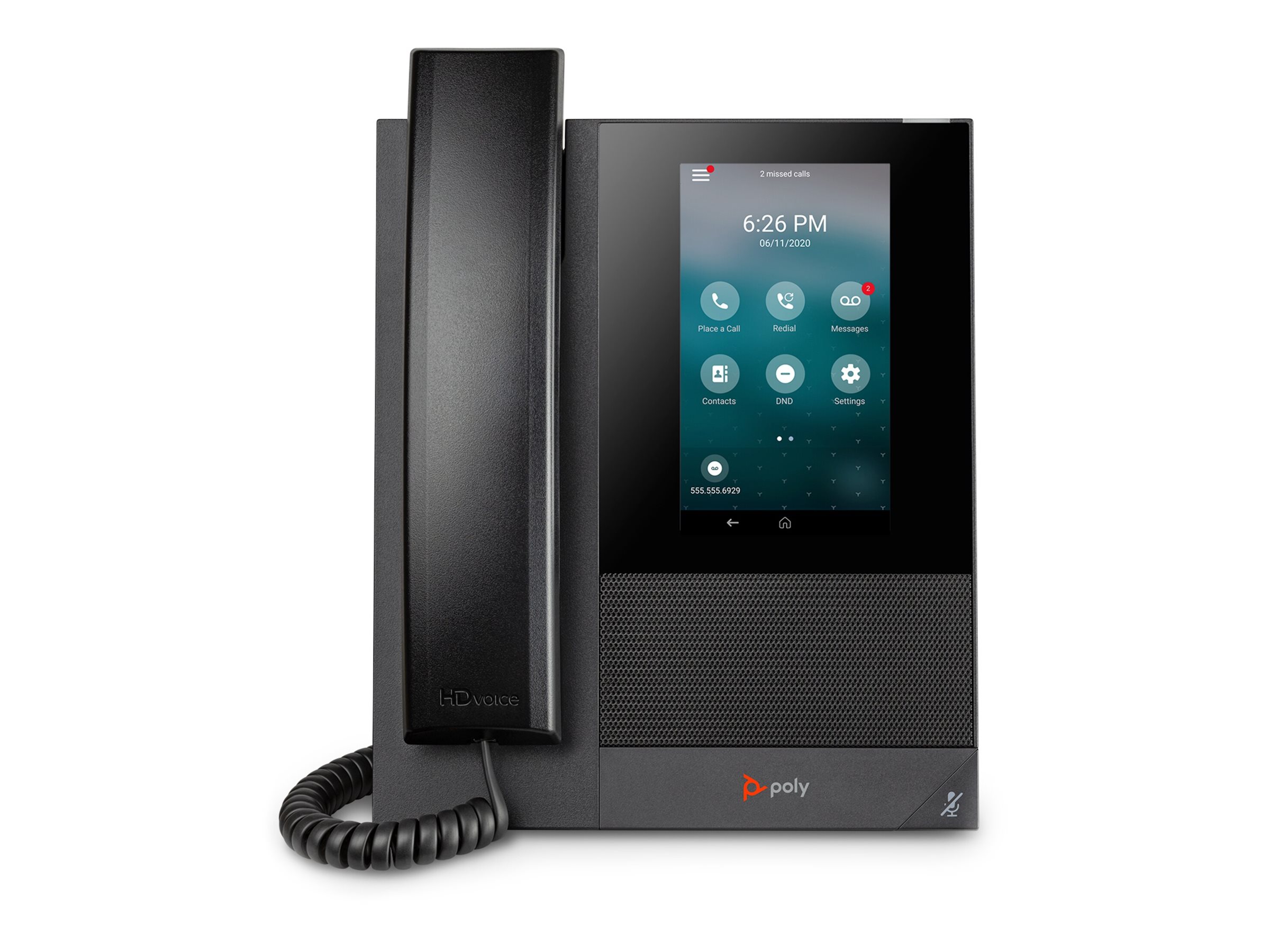 Poly CCX 400 - VoIP-Telefon mit Rufnummernanzeige/Anklopffunktion - SIP - 24 Leitungen - Schwarz