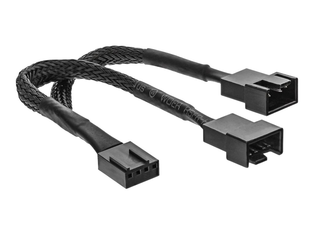 InLine Y-cable - Netzsplitter fr Lfter - 4-polig PWM (M) zu 4-polig PWM (W) - 15 cm - Schwarz