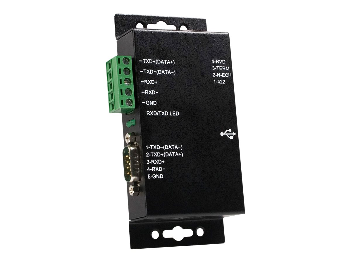 StarTech.com USB 2.0 auf Seriell Adapter - USB zu RS422 / 485 Industrie Schnittstellen-Konverter mit Isolation - Wandmontagefhi