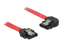 Delock - SATA-Kabel - Serial ATA 150/300/600 - SATA (M) zu SATA (M) - 30 cm - eingerastet, links-gewinkelter Stecker