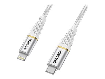 OtterBox Premium - Lightning-Kabel - Lightning mnnlich zu 24 pin USB-C mnnlich - 2 m - Cloud Sky White