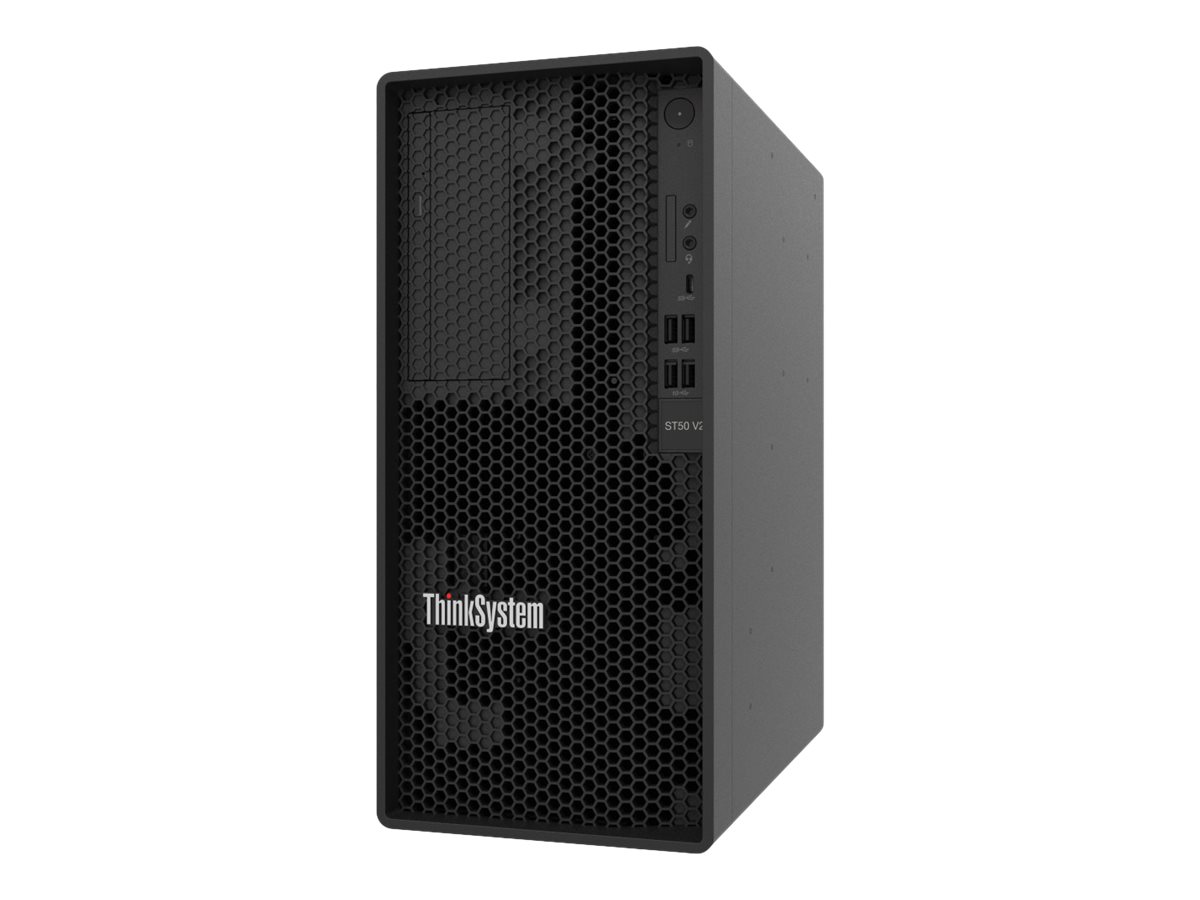 Lenovo ThinkSystem ST50 V2 7D8J - Server - Tower - 5U - 1-Weg - 1 x Xeon E-2356G / 3.2 GHz