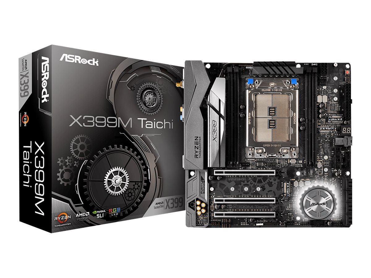 ASRock X399M Taichi - Motherboard - micro ATX - Socket TR4 - AMD X399 Chipsatz - USB 3.1 Gen 1, USB-C Gen2, USB 3.1 Gen 2