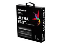 ADATA SE800 - SSD - 1 TB - extern (tragbar) - USB 3.2 Gen 2 (USB-C Steckverbinder) - Schwarz