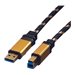 Roline Gold - USB-Kabel - USB Type B (M) zu USB Typ A (M) - USB 3.0 - 80 cm