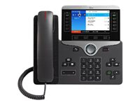 Cisco IP Phone 8851 - VoIP-Telefon - SIP, RTCP, RTP, SRTP, SDP - 5 Leitungen - holzkohlefarben