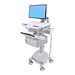 Ergotron Cart with LCD Arm, LiFe Powered, 2 Tall Drawers - Wagen - offene Architektur - fr LCD-Display / PC-Ausrstung - verrie