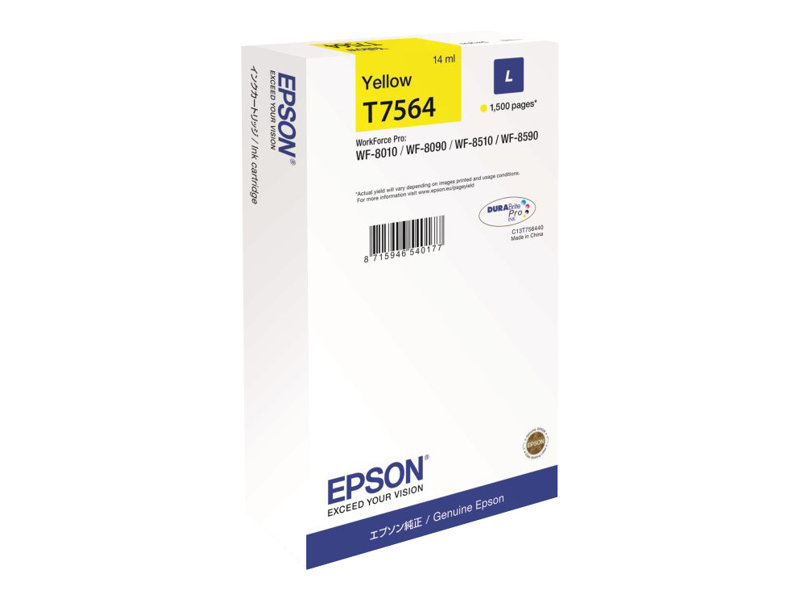 Epson T7564 - 14 ml - L-Grsse - Gelb - Original - Tintenpatrone