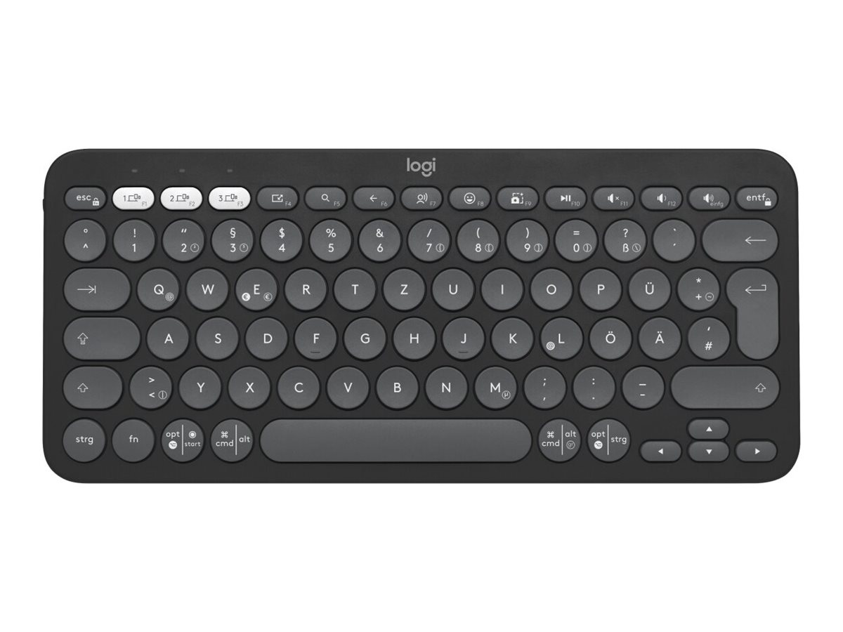 Logitech Pebble Keys 2 K380s - Tastatur - kabellos - Bluetooth LE - QWERTZ - Schweiz
