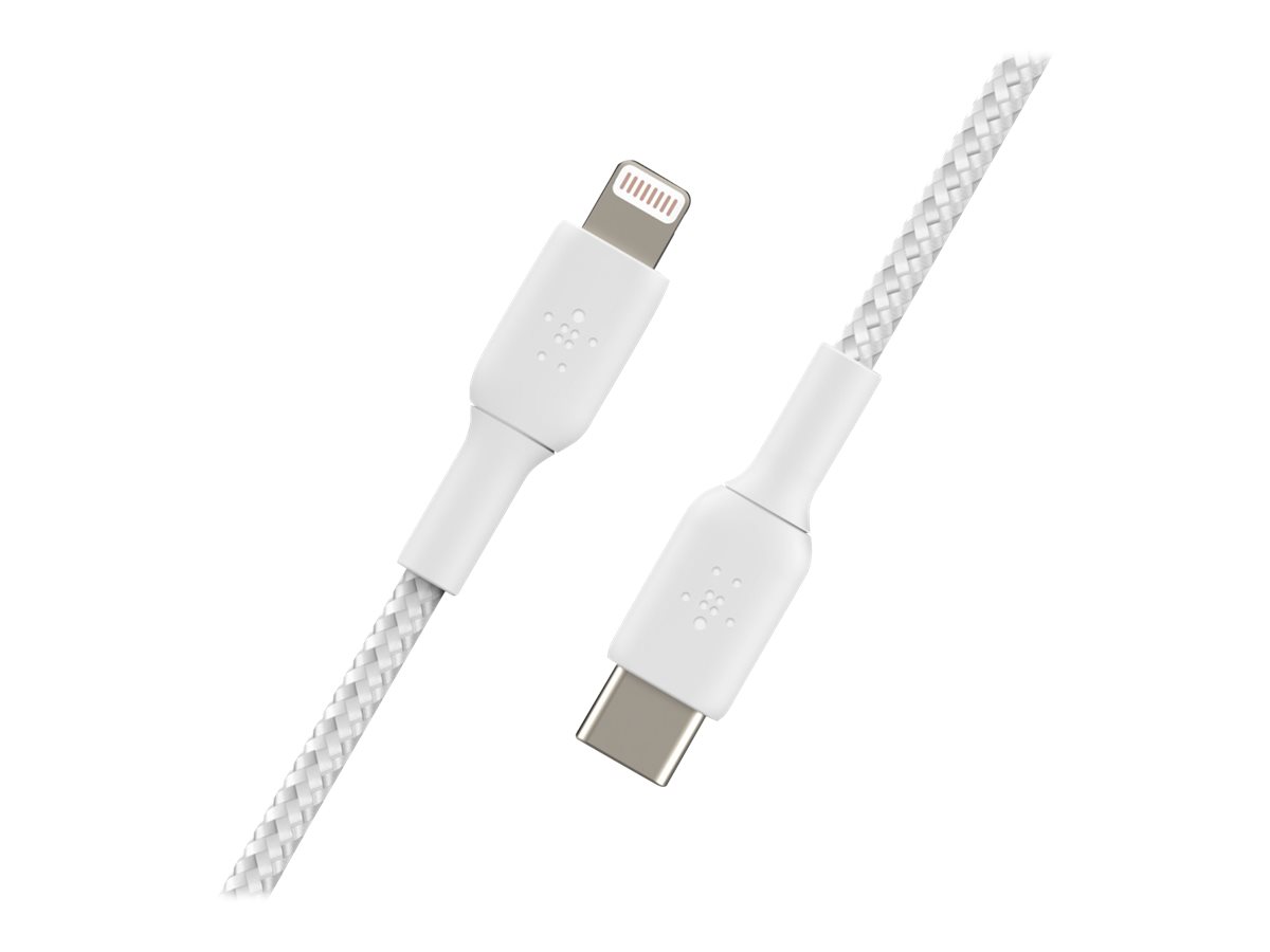 Belkin BOOST CHARGE - Lightning-Kabel - USB-C männlich zu Lightning männlich - 2 m - weiss - USB-Stromversorgung (18 W)