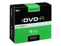Intenso - 10 x DVD-R - 4.7 GB (120 Min.) 16x - Slim Jewel Case