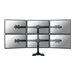 Neomounts FPMA-D700DD6 - Aufstellung - fr 6 LCD-Displays - Schwarz - Bildschirmgrsse: 25.4-68.6 cm (10
